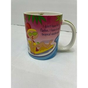 NEW CAPE SHORE MENOPAUSE HOT FLASHES MUG gift vacation tropical grand mom 50's